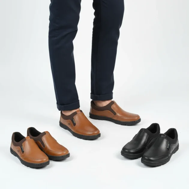 SKITSHER CHAUSSEUR EN CUIR véritable